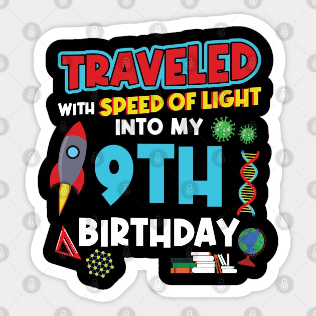 9. Birthday - Science Birthday Sticker by Peco-Designs